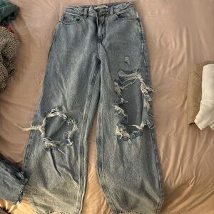PacSun Light Blue Distressed Boyfriend Jeans